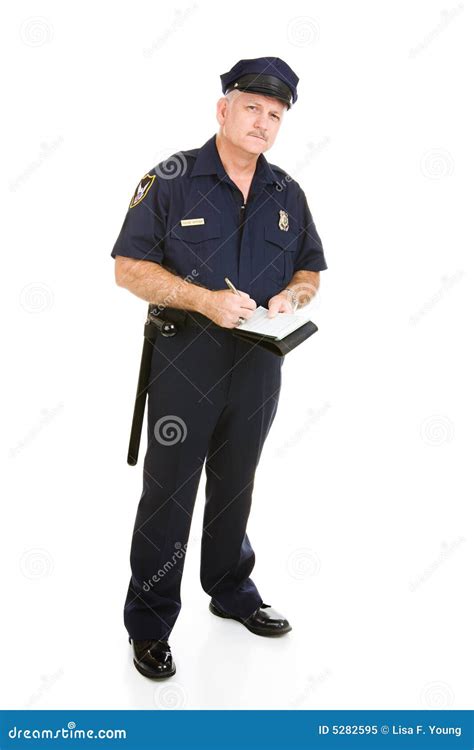 Police Officer On The Job Stock Image Image Of People 5282595