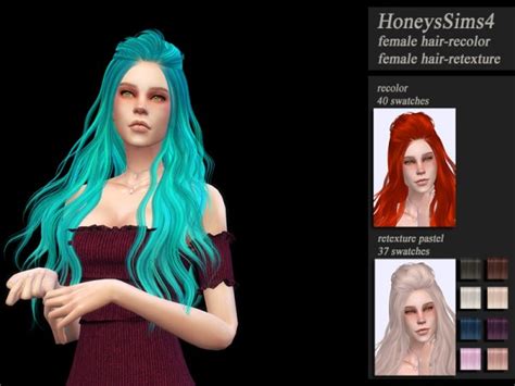 The Sims Resource Skysims Hair Retextured By Jenn Honeydew Hum