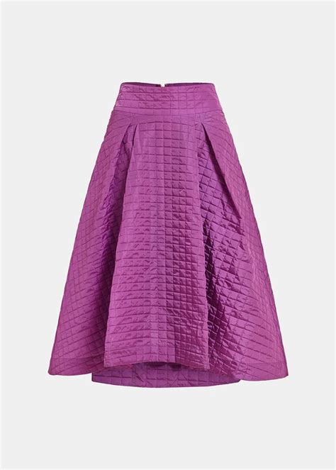 Purple Pleated Midi Skirt Essentiel Antwerp Netherlands