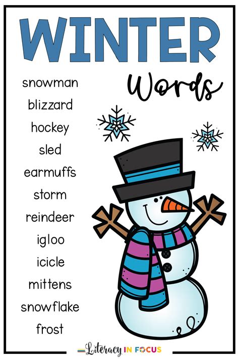 4 Winter Vocabulary Activities Your Students Will Love Literacy In Focus
