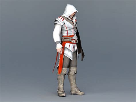 Assassins Creed Man 3d Model 3ds Max Files Free Download Modeling
