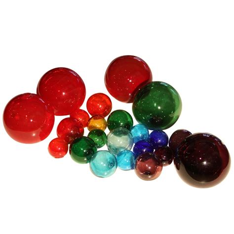 Set Of 22 Blenko Decorative Glass Balls At 1stdibs