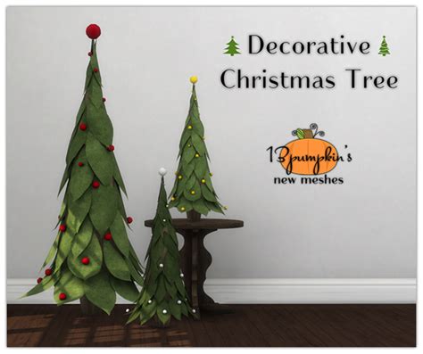 Sims 4 Ccs The Best Decorative Christmas Tree By 13pumpkin31