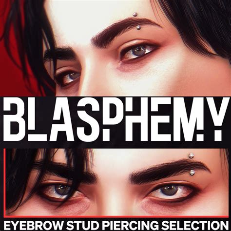 Blasphemy Eyebrow Piercings The Sims 4 Create A Sim Curseforge