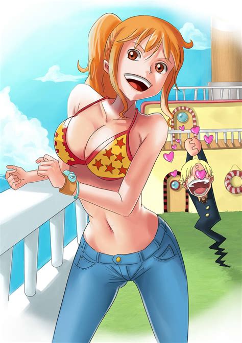 One Piece Đốt Mắt Với Bộ ảnh Bikini Nóng Bỏng Của Nàng Hoa Tiêu Xinh đẹp Băng Mũ Rơm