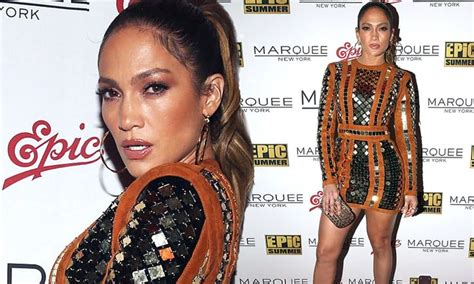 Newly Single Jennifer Lopez Wows In Gold Minidress At Vmas After Party