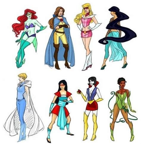 Disney Princesses As Superheroes
