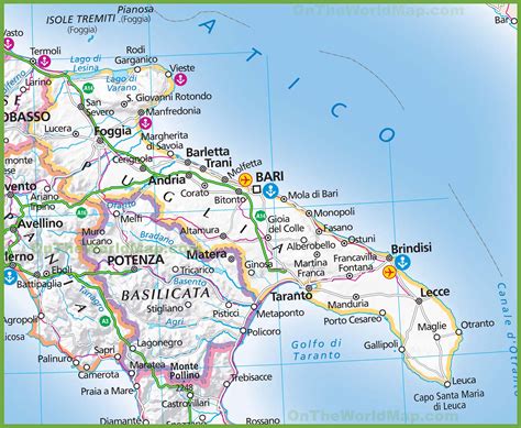 Cartina Puglia Da Stampare Mappa Della Campania Cartina Interattiva E