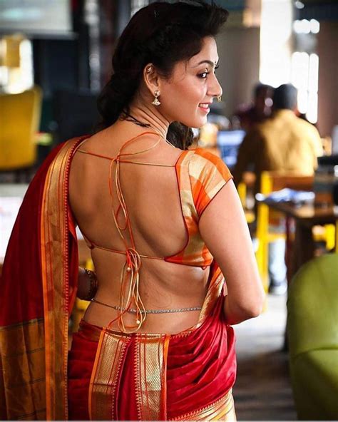 Saree Sari Backless Blouse Back Hot
