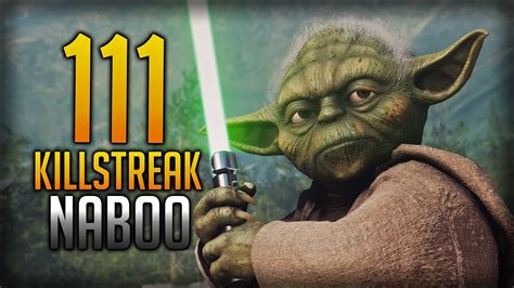 Star Wars Battlefront 2 Yoda 111 Killstreak Gameplay Naboo Youtube