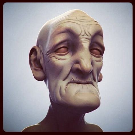 another old bald man personal sculpt creepy old man old bald man bald man