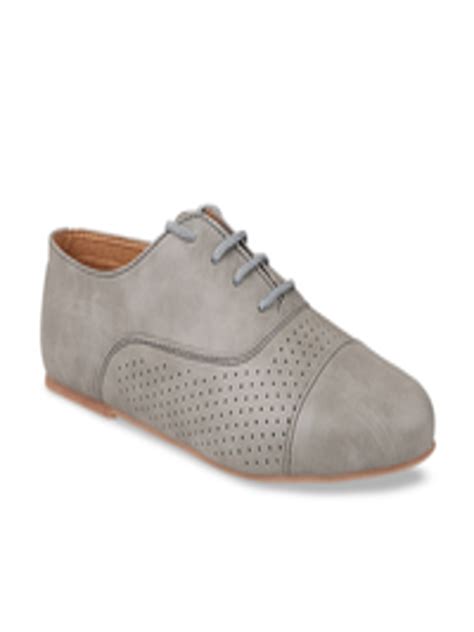 Buy Shoetopia Women Grey Oxfords Casual Shoes For Women 12489162 Myntra