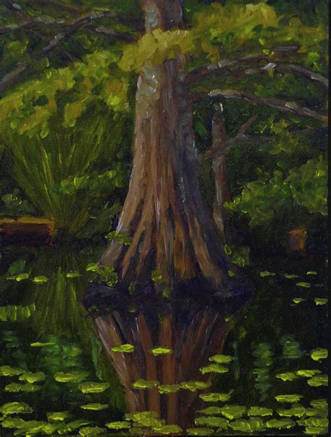 Cypress Tree Painting Oil Painting Inspired By My Photo Flickr
