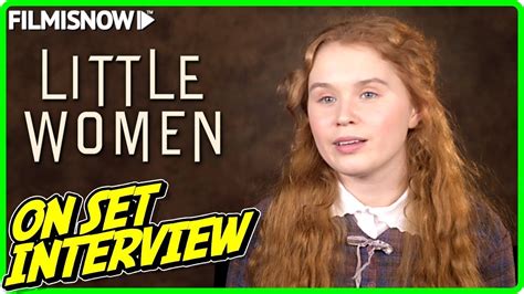 Little Women Eliza Scanlen Beth March On Set Interview Youtube