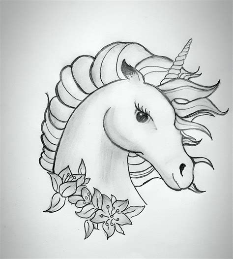 Best Drawing Sketches Unicorn With Creative Ideas Sketch Art And