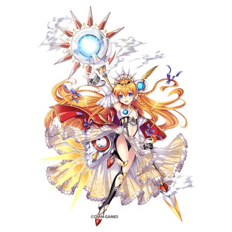 sol kamihime kamihime project r commentary request official art 1girl blue eyes blush