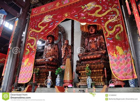 China Changzhou City Inside Tianning Temple Editorial Photography