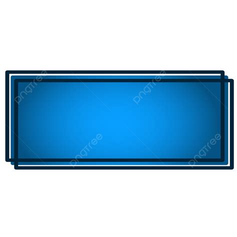Square Box Clipart Transparent Background Blue Square Banner Text Box