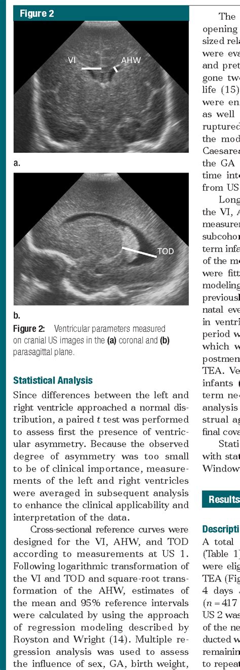 Figure 2 From New Reference Values For The Neonatal Cerebral Ventricles