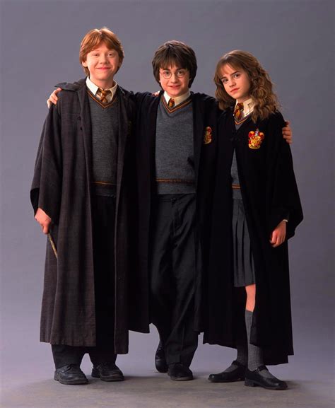 Portrait Of Ron Weasley Harry Potter And Hermione Granger Harry