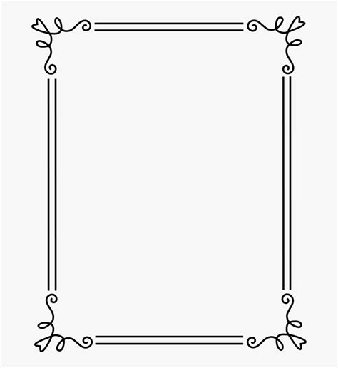 Transparent Free Vector Clipart Simple Frames And Borders Hd Png