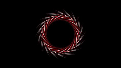 Abstract Dark Red Logo Design On Black Background Video