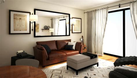 Before And After Bold And Stylish Bachelor Pad Design Decorilla