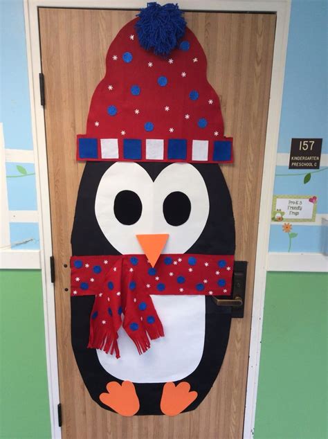 Penguin Door School Door Decorations Winter Door Decorations