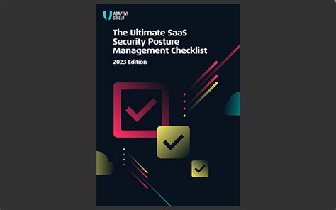 Guideline The Ultimate Saas Security Posture Management Checklist Adaptive Shield