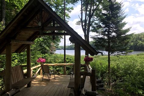 Lakefront Log Cabin Rental In Adirondack Park