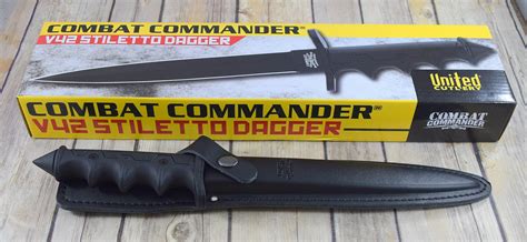United Cutlery Combat Commander Fixed Blade Dagger Double Edge With