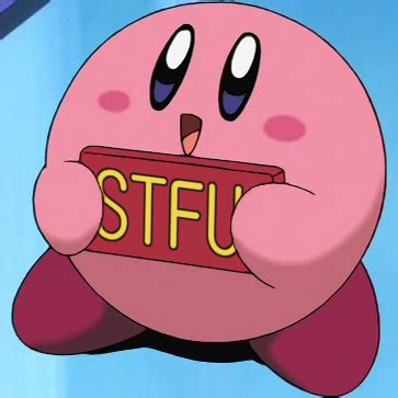 Look at links below to get more options for getting and using clip art. Kirby STFU | Kirby | Know Your Meme