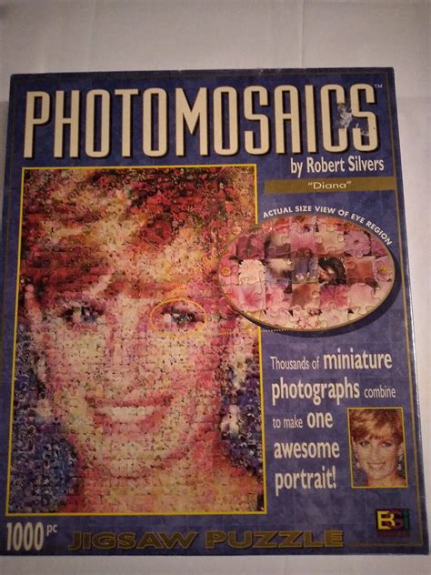 Photomosaics Princess Diana Puzzle 1000 Piece By Robert Silvers Pre
