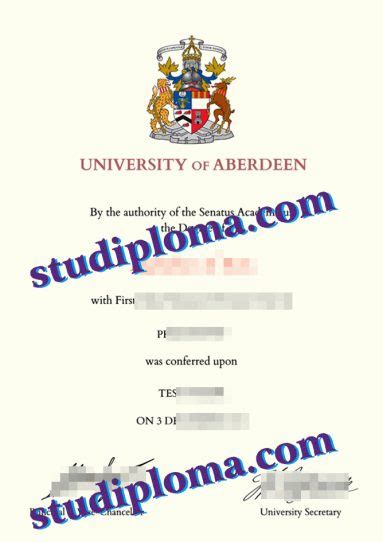 Fake University Of Aberdeen Degree Certificate Fake Uk Diploma