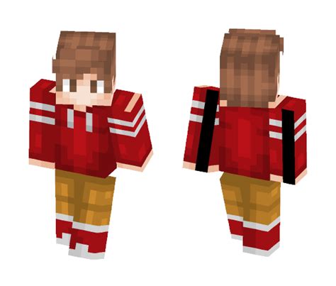 Download Red Hoodie Boy For Friend Minecraft Skin For Free