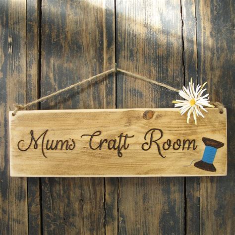 Personalised Wooden Room Sign By Seagirl And Magpie