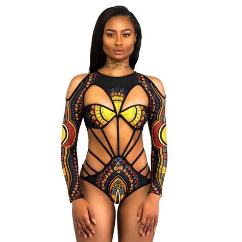 Womail Women African Print Bikini Set Swimwear Push Up Padded Bra Swimsuit Beachwear African