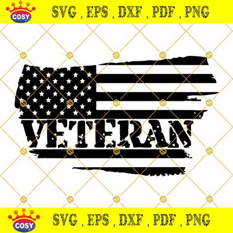 Veteran Svg Usa Distressed Flag Svg Usa Veteran Flag Svg Us Flag Svg