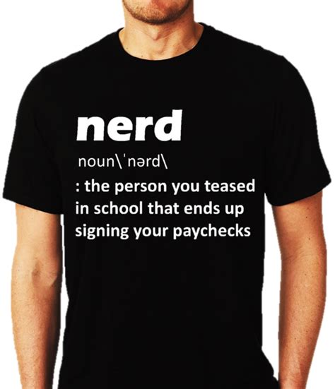 A Mens Geeky T Shirt Collection Funny The Definition Of Nerd T