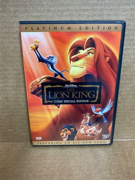 The Lion King Dvd 2003 2 Disc Set Platinum Edition Walt Disney Ebay