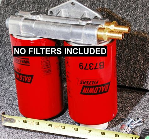 Compact Dual Remote Bypass Engine Oil Filter Kit No Baldwin 1u Bf7633