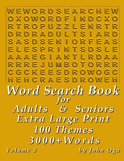 Buy Word Search Book For Adults And Seniors Extra Large Print Giant 30