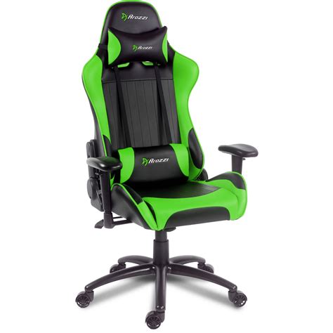 Customization is especially important for computer chairs as leaning forward without proper support to see a computer screen is one of the top ways to injure your back and have discomfort in your its components are made up of 97% recyclable materials so you can feel good about being green. Arozzi Verona Gaming Chair (Green) VERONA-GN B&H Photo Video