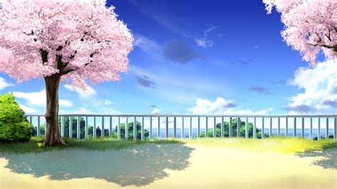 Download Free Anime Cherry Blossom Background | PixelsTalk.Net