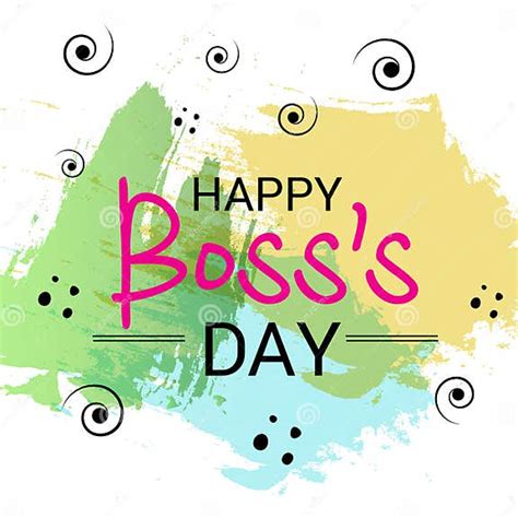 Happy Boss S Day Stock Illustration Illustration Of Type 101632734