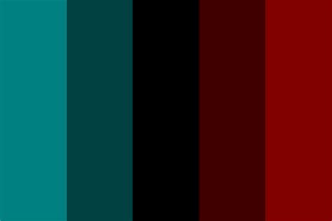 Dark Cyan And Red Color Palette Maroon Color Palette Red Colour