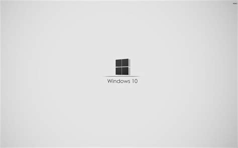 Windows 10 Gray Background Minimal Microsoft Windows 10 Wallpaper