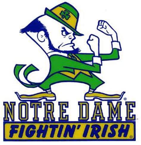 A virtual museum of sports logos, uniforms and historical vintage 90s notre dame sweatshirt notre dame crewneck notre dame fighting irish sweater university notre dame embroidery logo blue. Lee Corso is the Notre Dame logo - SBNation.com