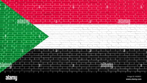 bandera oficial nacional sudanesa símbolo patriótico africana banner elemento de fondo