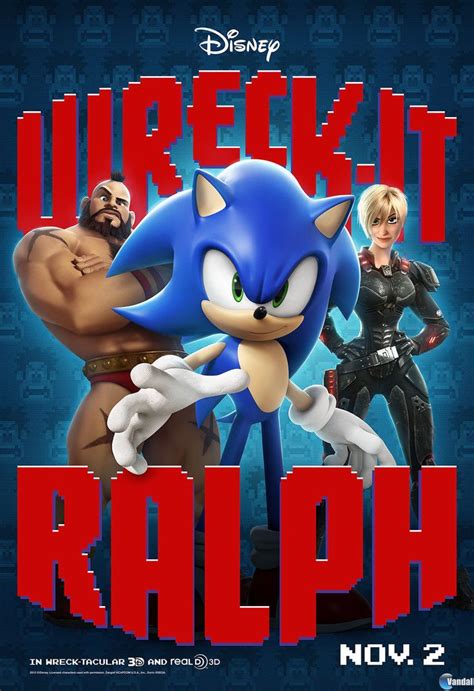 Wreck It Ralph Not Sure Why Sonic Is Front And Center But He Looks